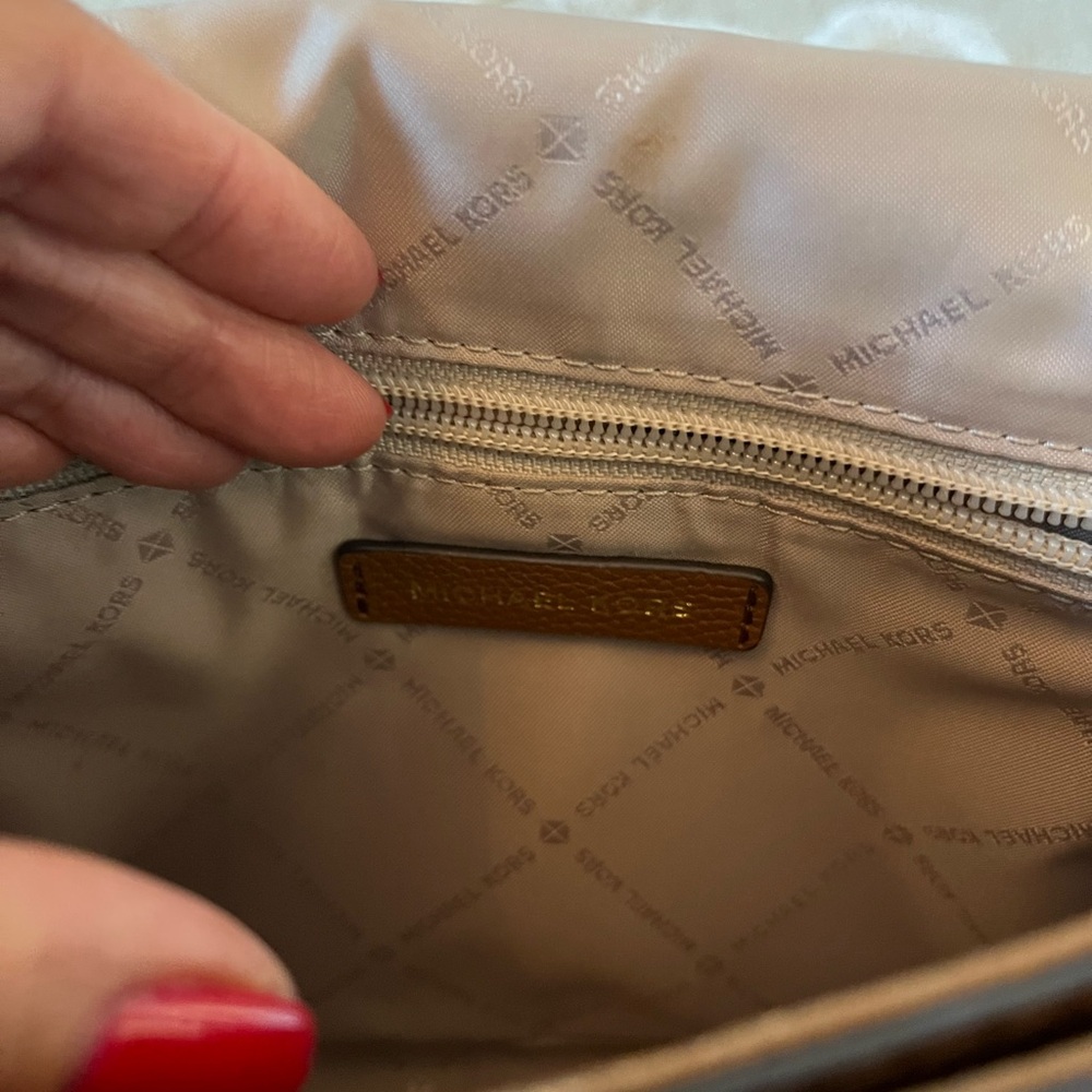 Michael Kors Leather Cognac Bag - Picture 7 of 9